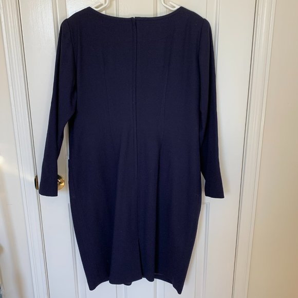 One Piece Navy Blue Dress - Picture 4 of 5